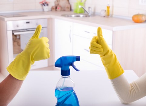Vacuuming and steam cleaning curtains to refresh fabric