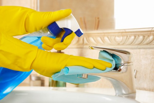 Upholstery stain removal on a sofa using a gentle cleaning method