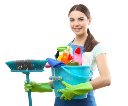 Cleaning a carpet stain carefully with blotting and solution